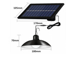 Solar led outdoor pendant lamp with remote control dusk sensor