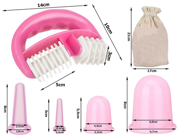 Szilikon kínai buborék készlet testmasszírozó