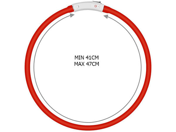 Led valgustusvärv koertele ja kassidele veekindel reguleeritav 47cm usb