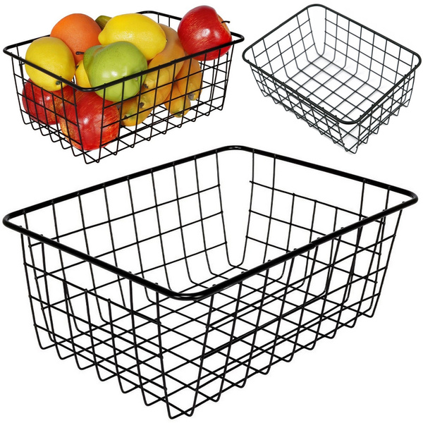 Loft drahtkorb loft metall organisator für küche für obst geräumig