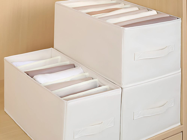 Clothes organiser underwear trousers drawer wardrobe socks white