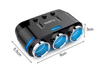 Priză brichetă distribuitor 2x încărcător usb