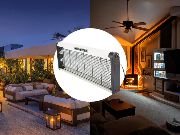 Lámpara insecticida para mosquitos polillas moscas insectos 40w gran trampa eléctrica uv