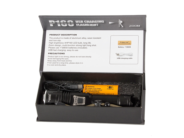 Taktische militärische bailong led cree xhp160 taschenlampe