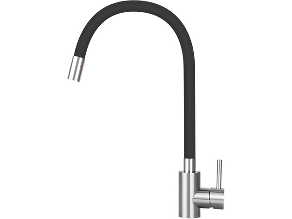 Mitigeur de cuisine flexible avec bec pivotant 360 flexible