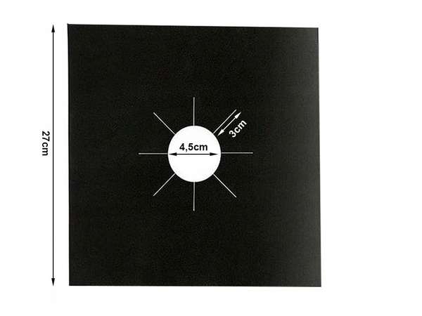 Tapis de protection des brûleurs pour les cuisinières à gaz ensemble de 4 tapis