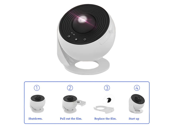 Proiector stele proiector planetariu proiector lumina de noapte a condus proiector laser