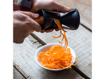Spiral vegetable sharpener double-sided julienne