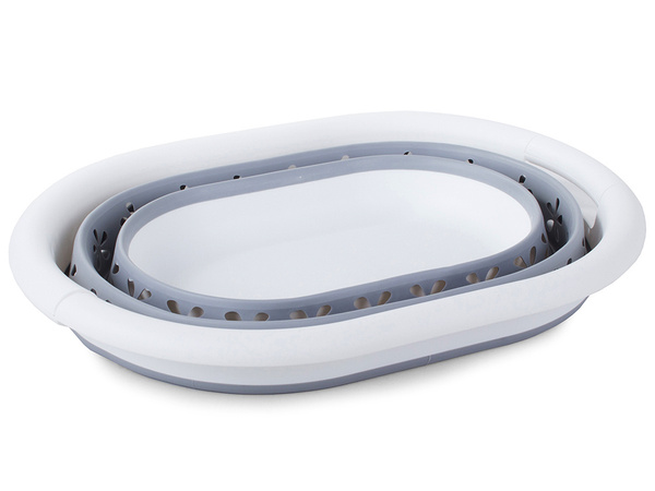 Laundry basket folding silicone bowl