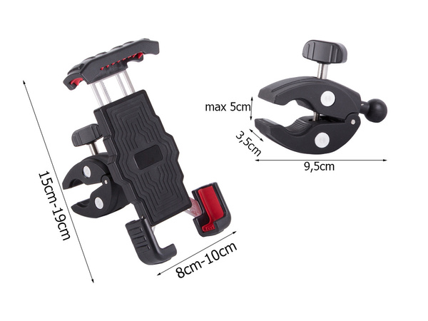 Soporte de teléfono antichoque para manillar de bicicleta