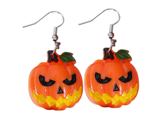 Halloween earrings halloween party ghost ghost pumpkin candy eye