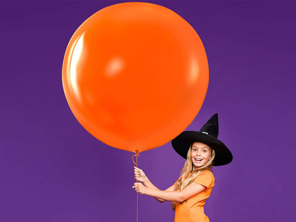 Set de globos halloween negro naranja 20pcs