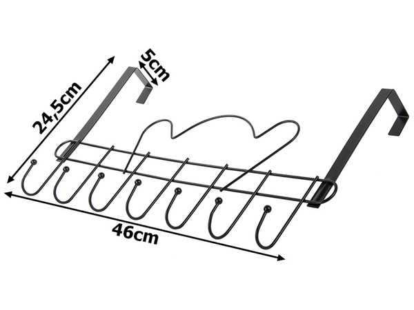 Vešiak na dvere háčiky na oblečenie vešiaky na uteráky neinvazívne 7 háčikov
