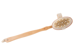 Wet dry body massage brush for the back