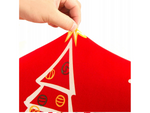 Funda navideña para silla decorativa universal Papá Noel con goma elástica