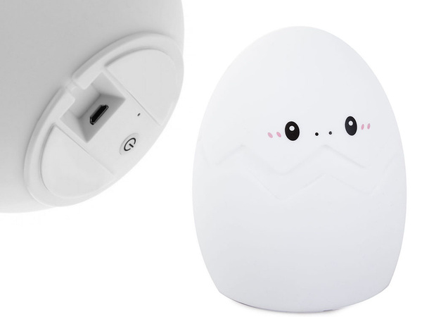 Detské nočné svetlo viedlo vajíčko rgb diaľkové ovládanie usb