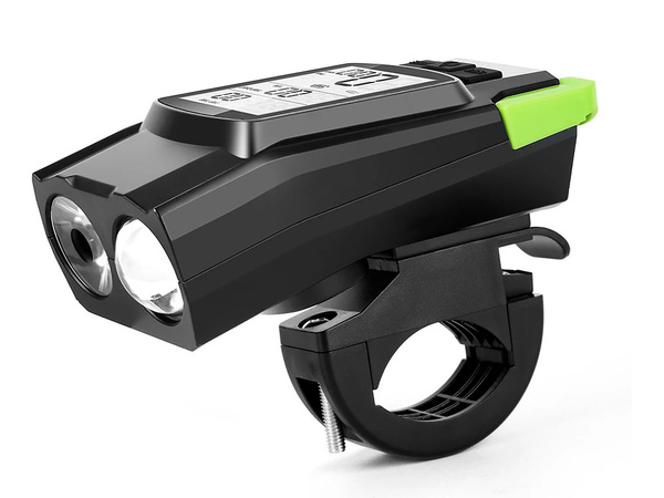 Delantero trasero led bicicleta lámpara inalámbrica contador fuerte cuerno 3en1