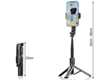 Selfie stick phone holder tripod bluetooth remote control 90cm