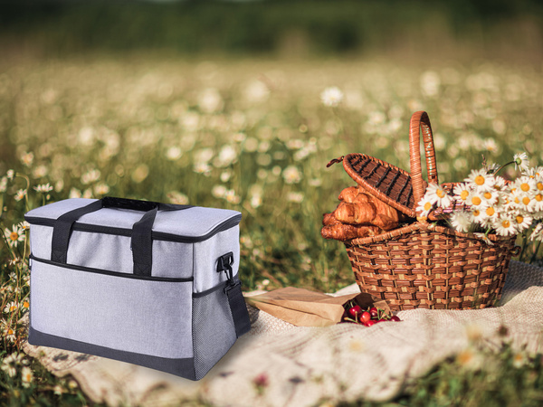Torba termiczna lunch box jedzenie piknikowa na plażę na picie lodówka 16l