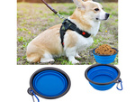 Silicone bowl for dogs foldable touristic carabinieri 400ml