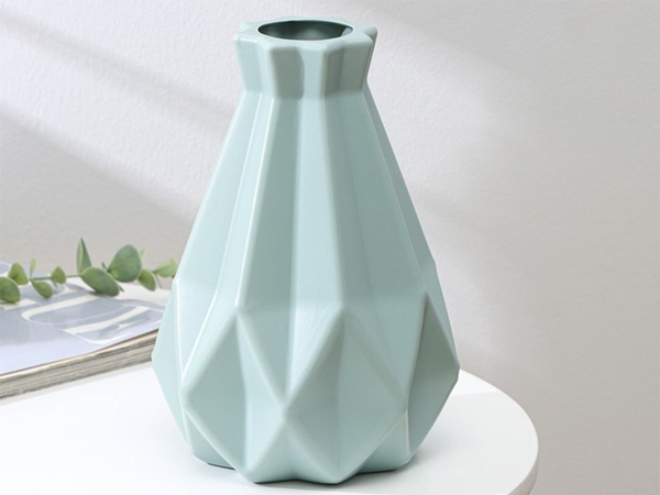 Jarron de plastico flor de esquina, jarron de esquina 20 cm