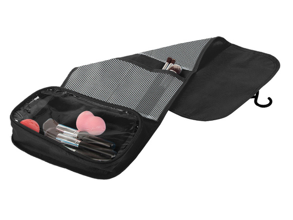 Vanity case pliable organiseur de salle de bain avec cintre