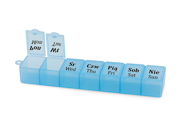 Vsebnik za zdravila tedenska kaseta za zdravila organizator dodatkov 7 dni