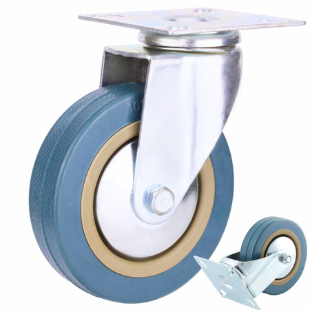 Möbelkollar 4 inch rollendes metall für möbelkarriere leise 100mm