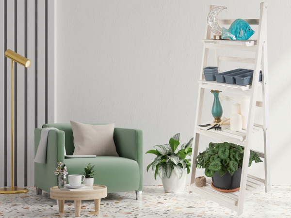 Blumenbeet hochstehender blumentopf aus holz 4-stöckiges bücherregal