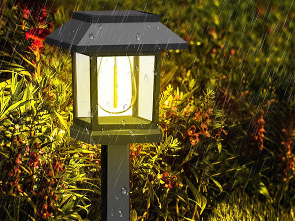 2 x LAMPA SOLARNA Z CZUJNIKIEM ZMIERZCHU RUCHU WBIJANA WODOODPORNA OZDOBNA