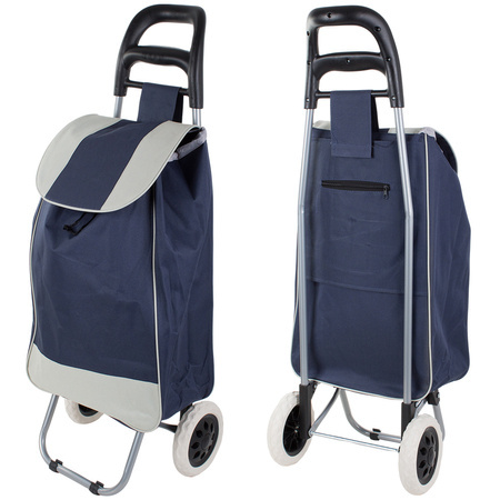 Shopping trolley wheeled shopping bag solid