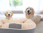 Plush dog playpen bed soft cushion couch bedding fluffy