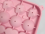 Moule à glaçons en silicone 3D en forme de cœur, boule, diamant et cube pour boissons
