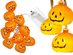 Tekvicové svetlá 10 viedlo závesné halloween 200cm svetelná dekorácia tekvicová dekorácia