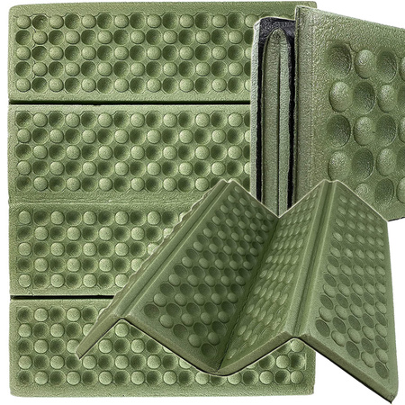 Foam folding hiking mat thermal seating carimata in the mountains