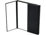 Folding mirror with cosmetic stand for make-up, led lighted
