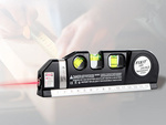 Přesná laserová vodováha s 2,5m měřící páskou laser 3 led režimy usb