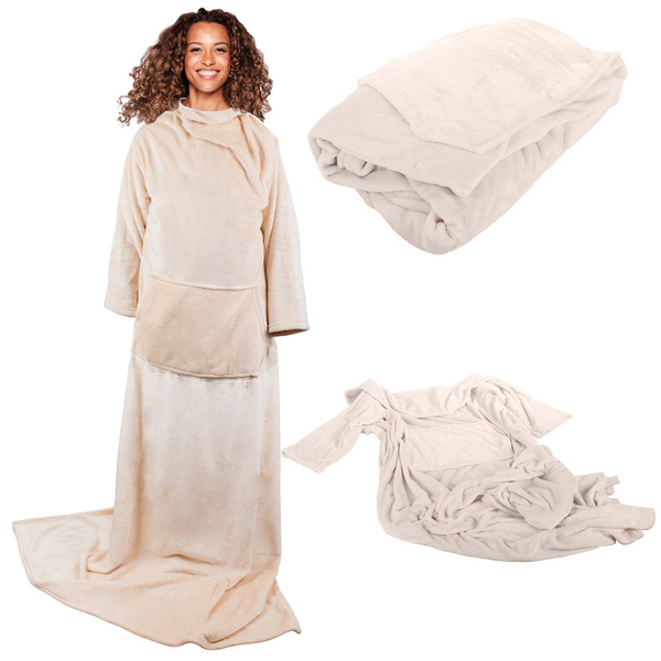Fleece ujjú takaró meleg takaró meleg takaró melegítő 140x200