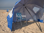 Strand napernyő képernyő összecsukható kerti sátor 2in1 xxl nagy uv szűrővel