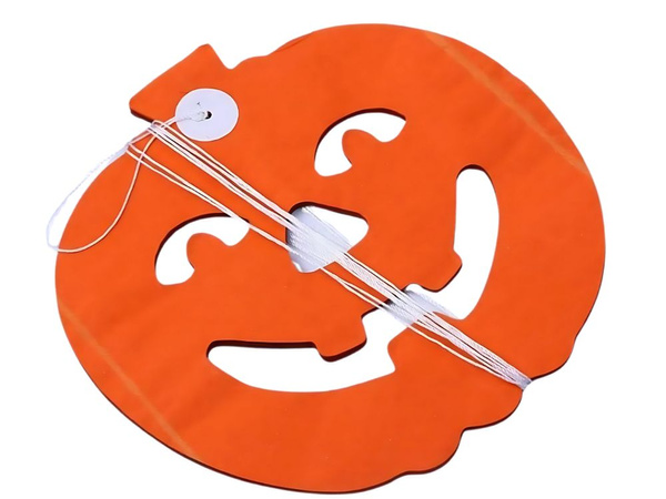 Dekorative girlande halloween kürbis/spinne papier lang 3 meter