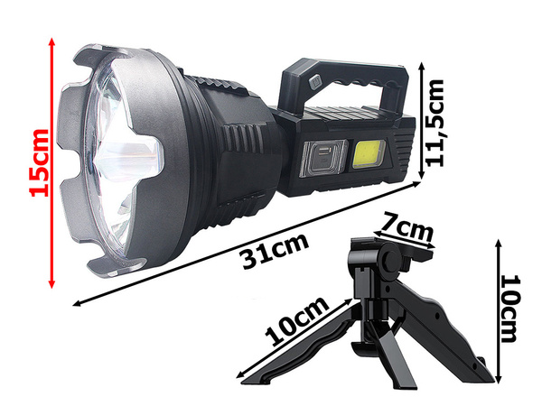 Torche projecteur trépied cree led xhp90 cob