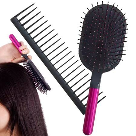 Cepillo de masaje para desenredar el cabello + peine