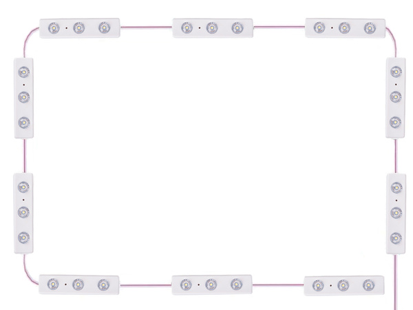 Led tualetes galds spogulis gaismas grims komplekts 10 gab usb 3 gaismas krāsas