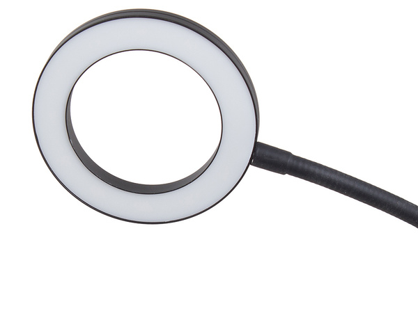 Lámpara de escritorio de 24 leds con soporte para teléfono con pinza