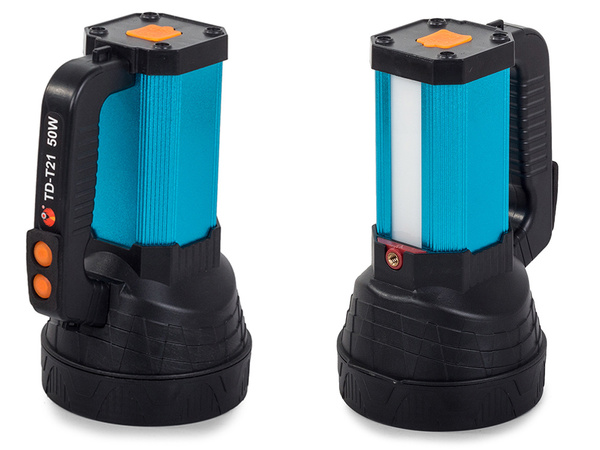 Searchlight power bank solar led xm-l l2 cob