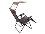 Chaise de plage pliante zero gravity 2in1 chair with canopy