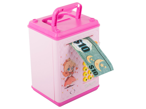 Pinigų dėžutė kasos aparato kodas banknotai monetos pinigai pin kodas