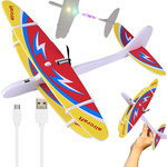 Polystyrene aeroplane flying foam usb led glider dart motor