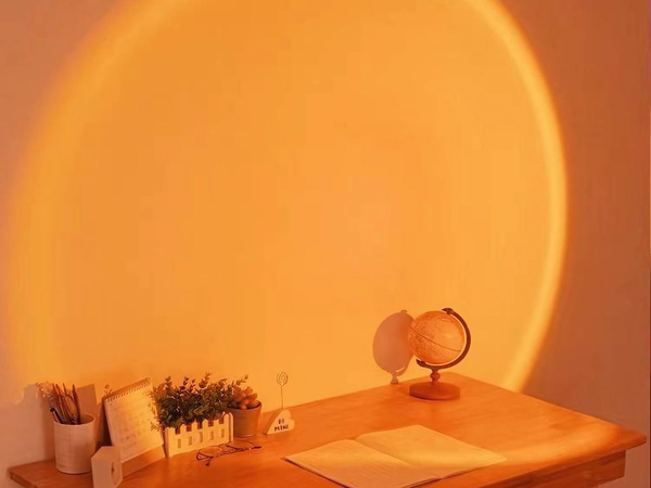 Projektor lámpa naplemente napfelkelte utánzat led rgb usb + távirányító