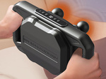 Potente masajeador corporal 4 cabezales 20 niveles de fuerza + 6 modos de pulso usb